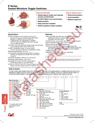 E105SD1CBE datasheet  